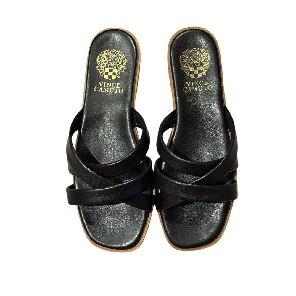 Vince Camuto | Women’s Black Olya Slide Sandals | Size 9 | NIB - Picture 5 of 7